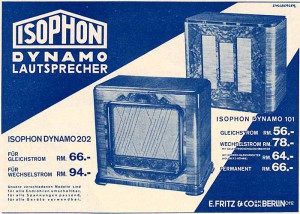 Isophon-Werbung